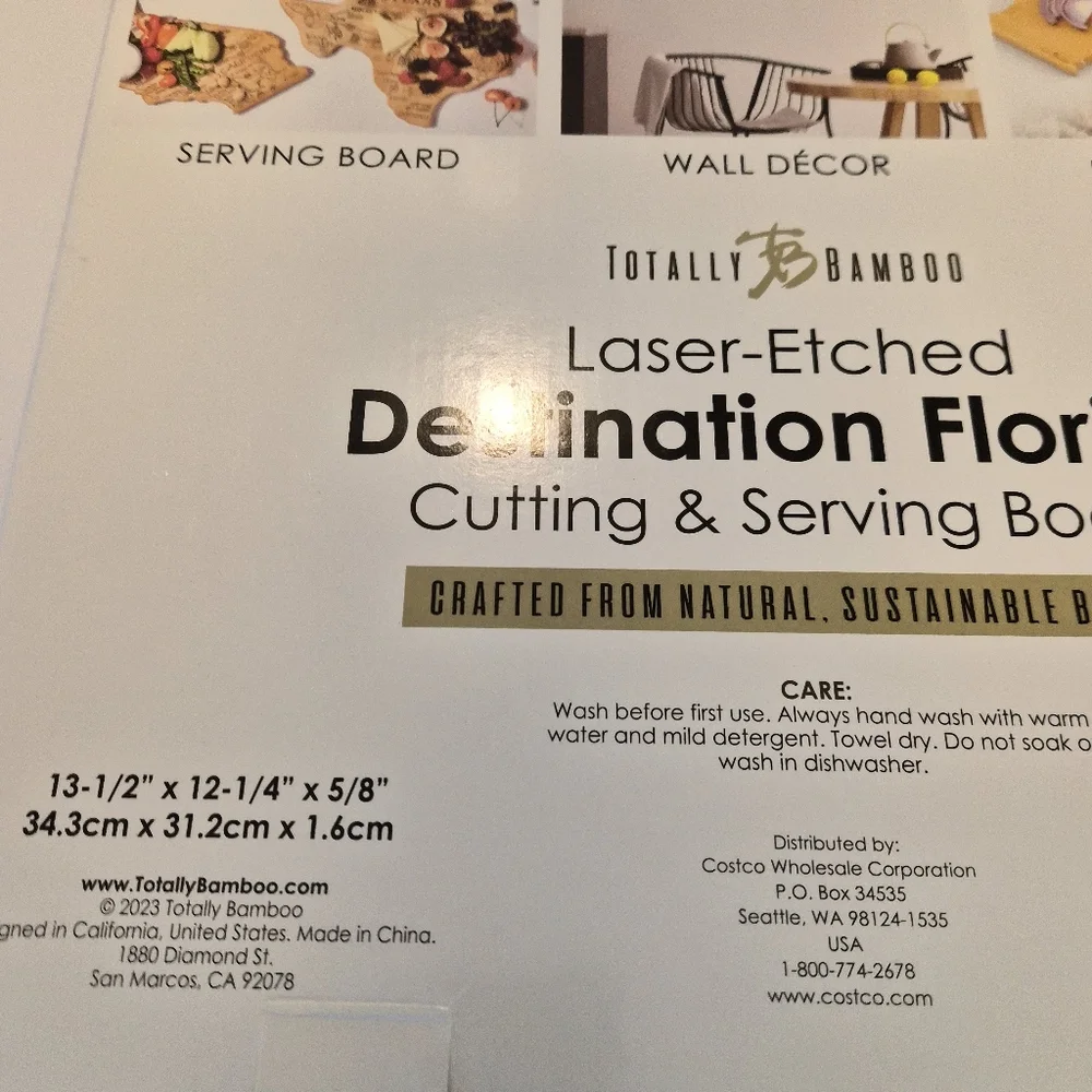 Bamboo Destination Florida Cutting Board Decor - Picture 5 of 6